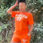 Fashion-forward orange short set, ideal for everyday wear and weekend vibes