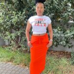 Comfortable and chic side slit skirt set, ideal for both casual and dressy occasions
