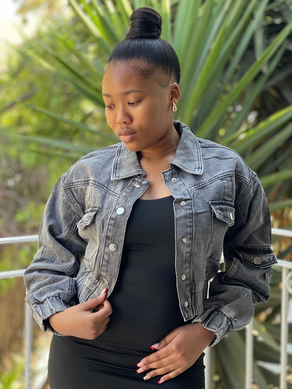Girls and women's long sleeve jean jacket offering comfort and timeless style