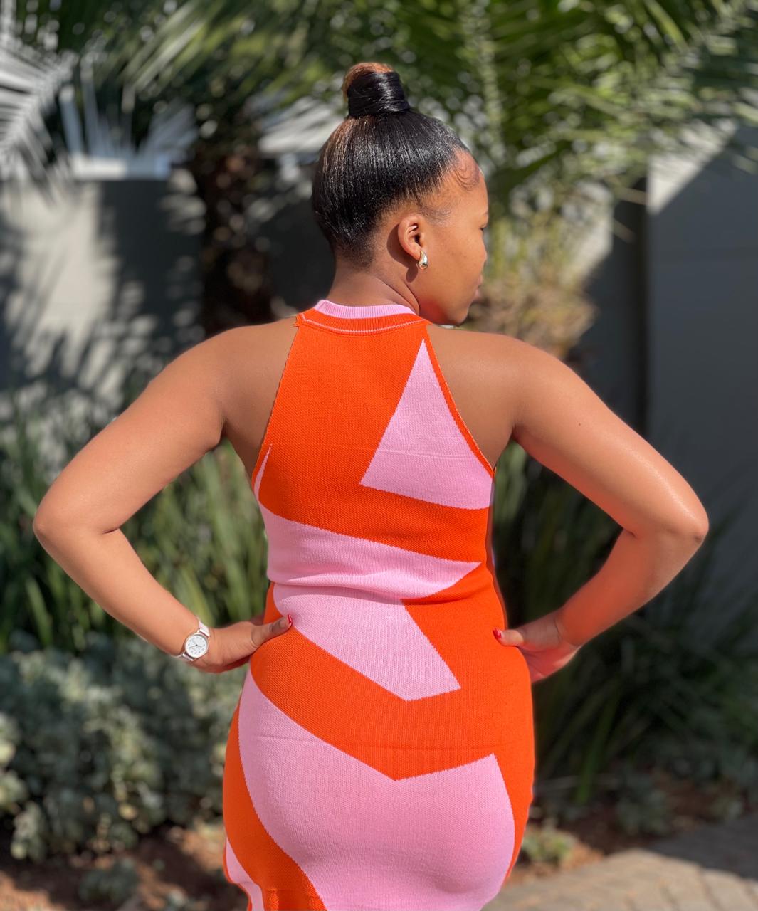 Trendy side slit maxi dress offering a flattering, comfortable fit