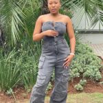 Stylish women’s black off-shoulder jumpsuit