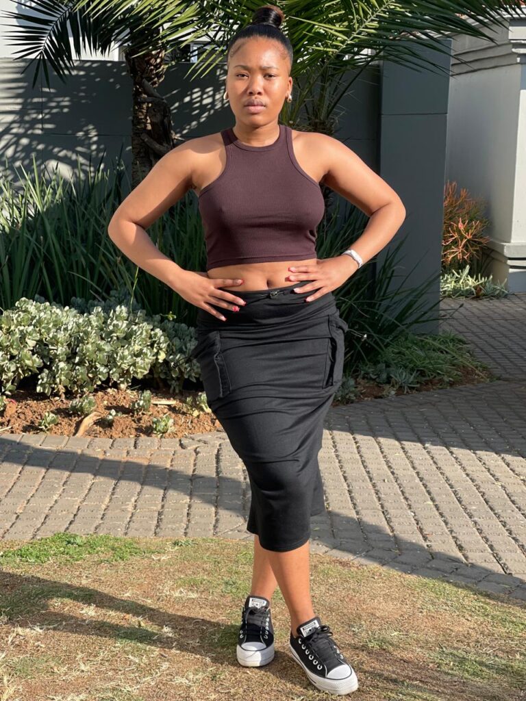 Trendy brown crop top for women in Johannesburg – perfect for casual streetwear and summer fashion styles.